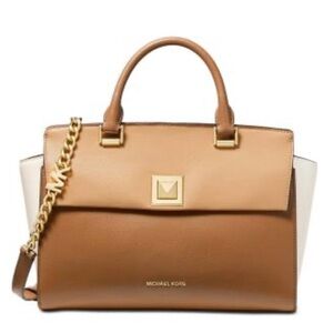 Michael Kors Tan and Cream Women's Bag